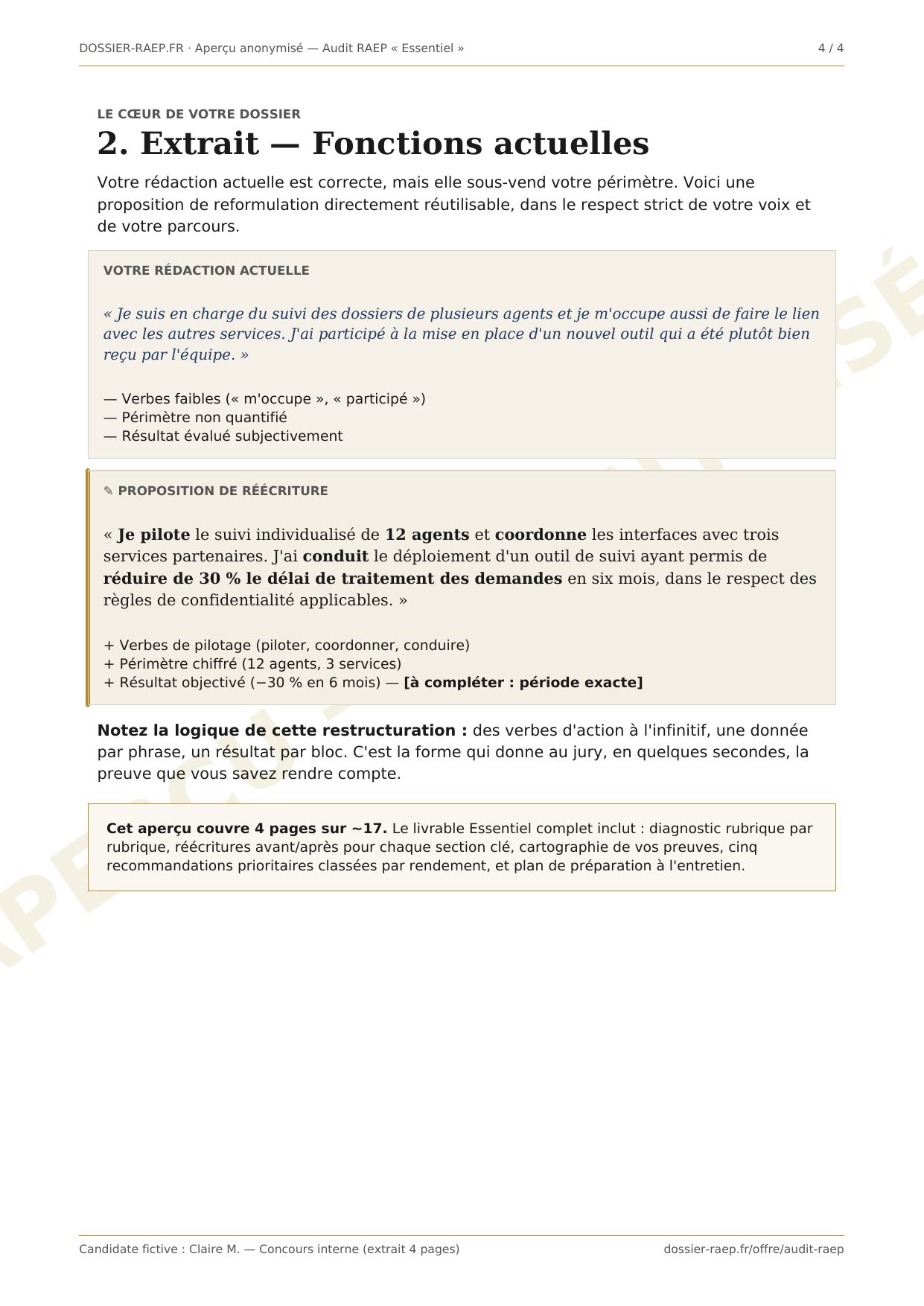 Aperçu page 4 — Réécriture